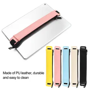 2022Luxury Pu Leather Elastic Buckle Pencil Case for Book Notebook Pen Bag Touch Screen Pen Cover  f in India