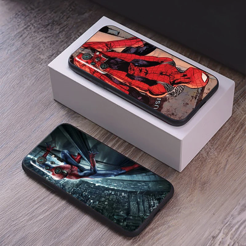 

MARVEL Spider-Man Phone Case For Xiaomi Redmi 9 9T 9i 9AT 9A 9C 10S 10T 10 Pro MAX 5G Funda Back Soft Coque Liquid Silicon