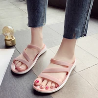 jelly shoes woman slippers womens summer indoor women non slip flats female comfortable beach shoes ladies outdoor footwear