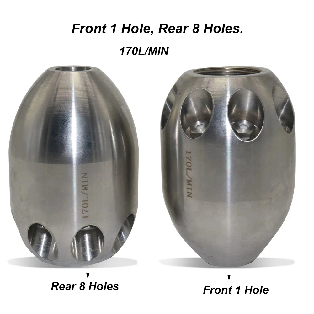 Вращающаяся насадка высокого давления 360 л/мин сопло на градусов из нержавеющей