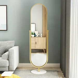 Nordic Ins Rotating Dressing Mirror Home Floor Mirror Simple Bedroom Girl Full-Length Mirror Full-Length Mirror