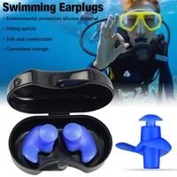 swimming earplugs waterproof reusable silicone ear plugs diving sport plugs for water surf showering bathing accessories