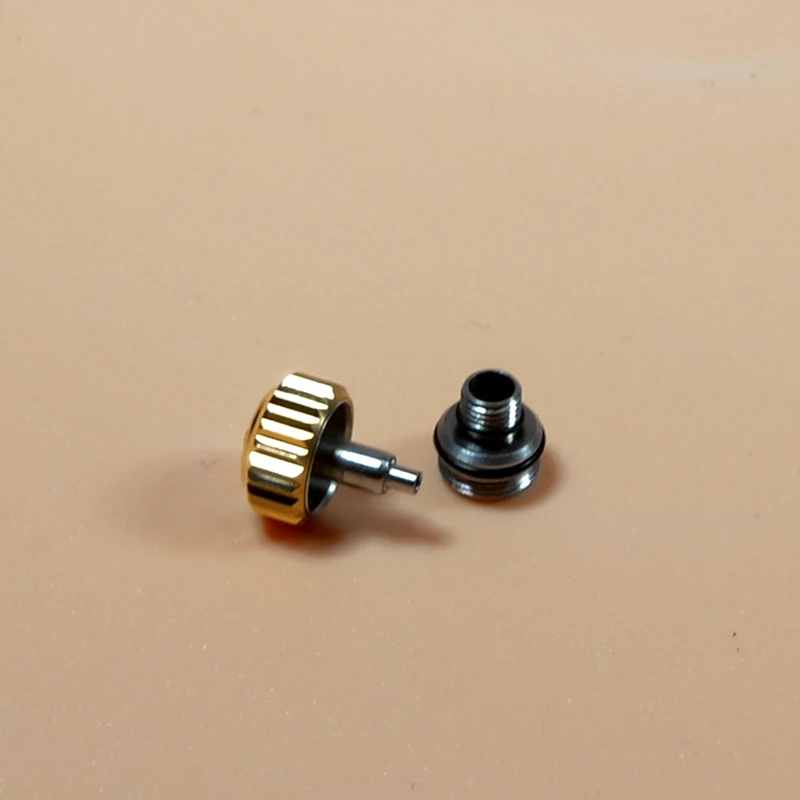 1 PCS  Watch Crown Tube Engraved Signed 'Crown' Mod Fit Submariner Watch Case Movement Repair Accessories Parts