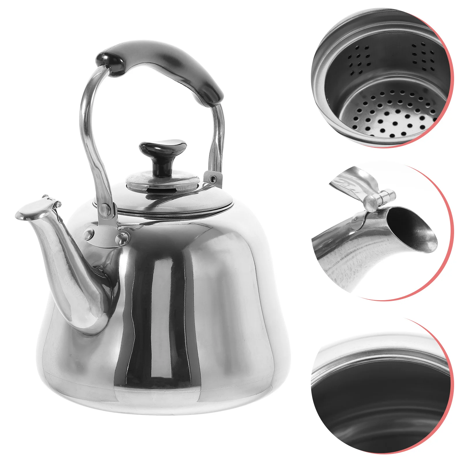 

Kettle Whistling Stove Teapot Stovetop Stainless Steel Boiling Tea Kettles Pot Stoveto Water
