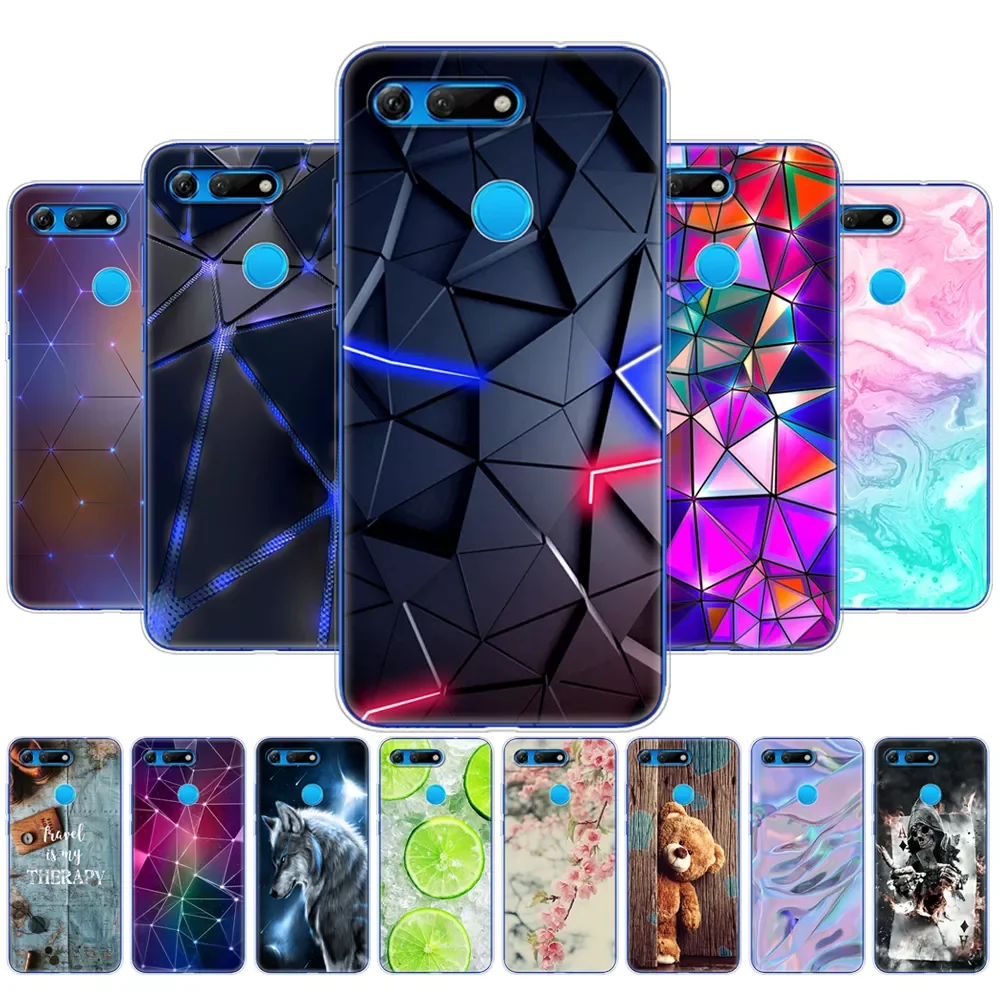case for Huawei Honor View 20 V20 Case TPU Funda Soft Silicone Cover For Honor V20 Capa Cute Animal pattern Silicone Phone