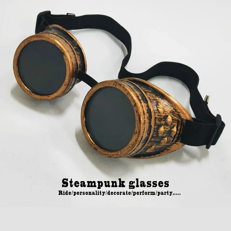 Ретро мотоциклетные очки в стиле стимпанк зеркальные велосипедные для езды на