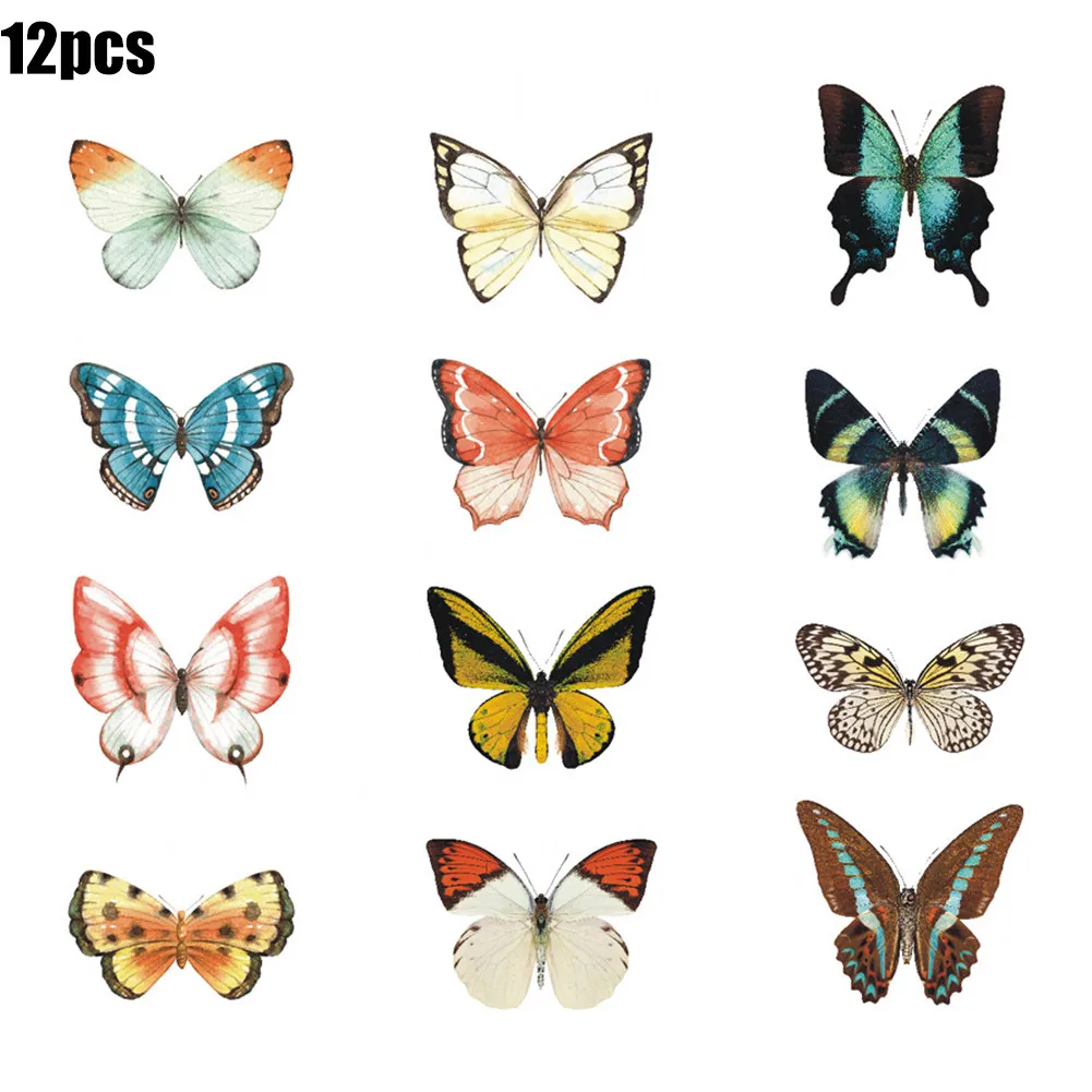 

Large Size Butterfly Stickers Anti-Collision Glass Clings Doors Glass Decor Window Stickers Reusable Stained Glass Window Film