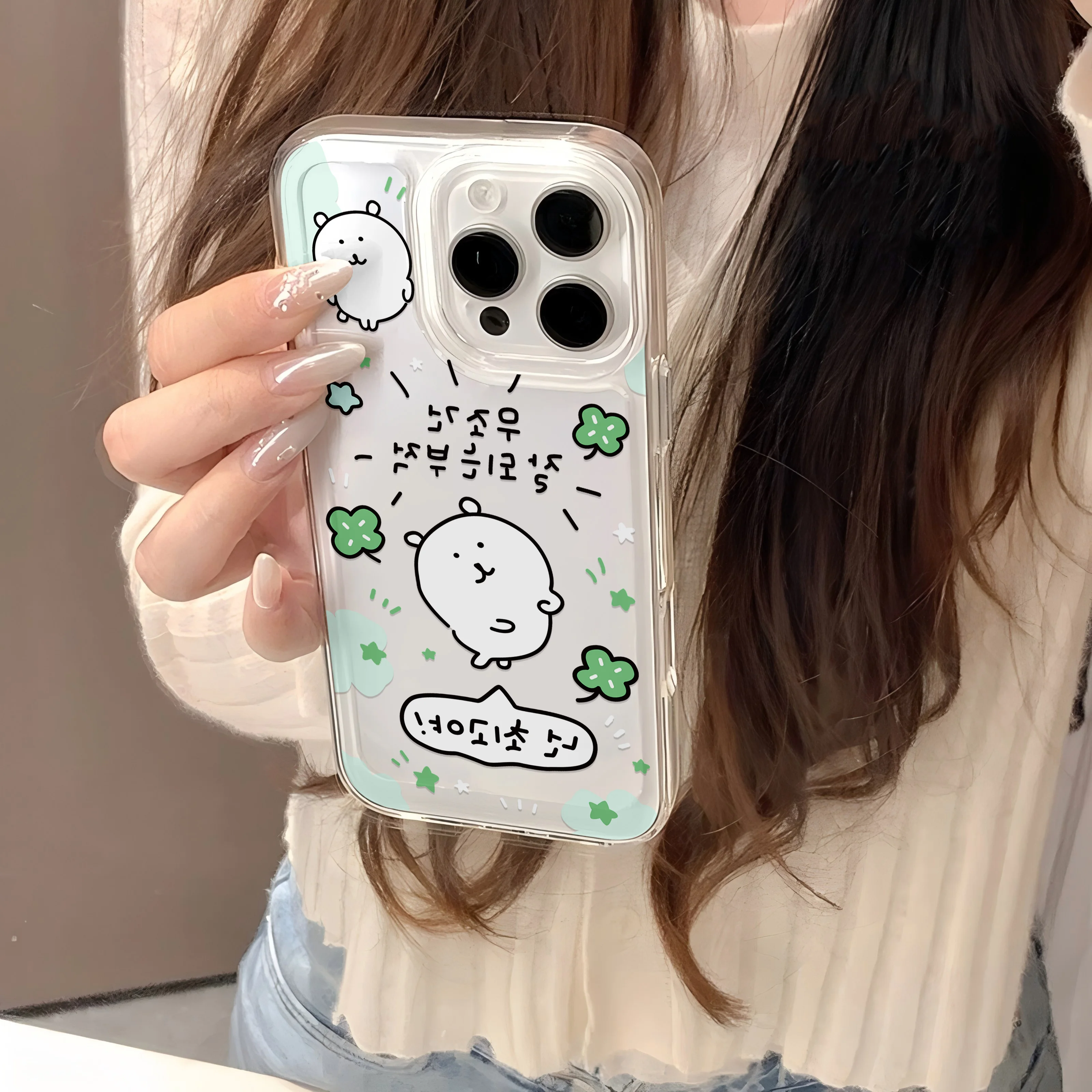 Фото Чехол для телефона Art Japans Nagano's Bear для Samsung Galaxy S25 S24 S23 S22 S21 FE Note20 Edge Plus Ultra Lite 5G с прозрачной задней крышкой №2