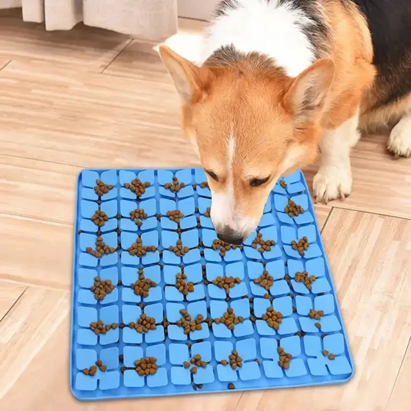 

Pet Dog Snuffle Pad Silicone Slow Feeding Treat Pad Encourages Natural Foraging Skill Interactive Feed Game Toy Lick For Cat Dog