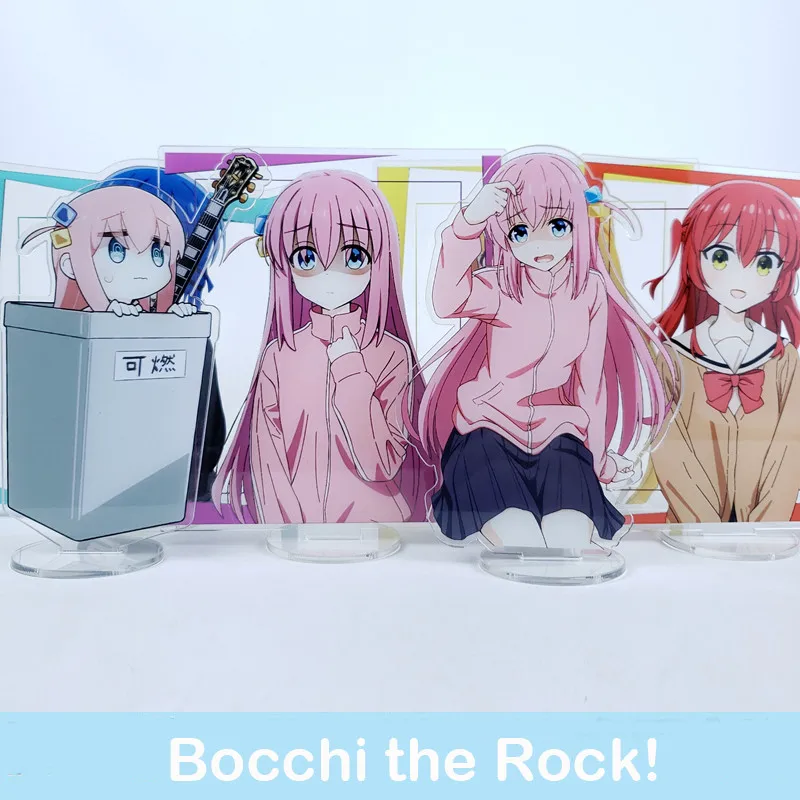 

Anime Bocchi the Rock! Gotou Hitori Ijichi Nijika Kita Ikuyo Acrylic Pendant Stand Model Toy Cosplay Keychain Desktop Decor