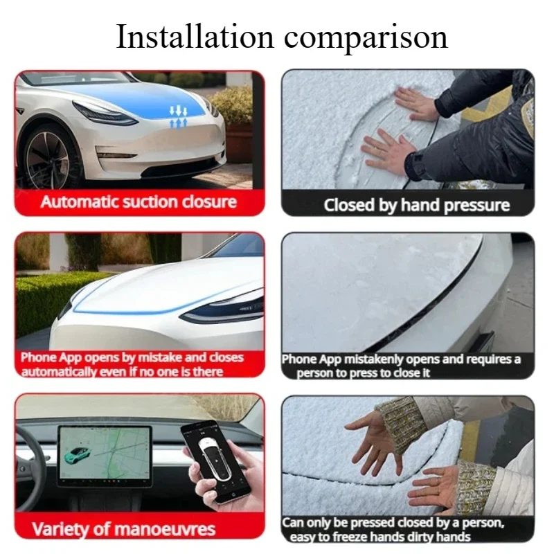 Для Tesla Model Y/3 + передняя запасная коробка электрический всасывающий замок мягкое