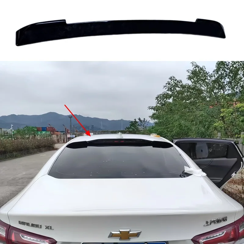Фото Спойлер на крышу для Chevrolet Malibu XL 2016-2022 годов, высококачественный, из АБС-пластика, на заднее стекло №1