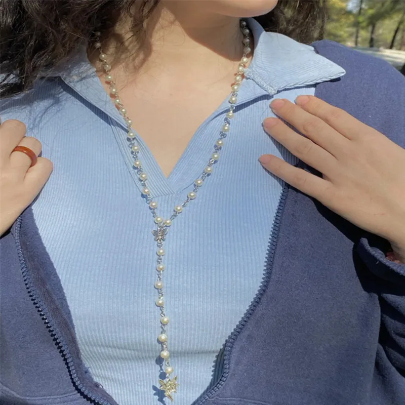 

Rosary Necklace, fairy Rosary,charm,fairycore,y2k