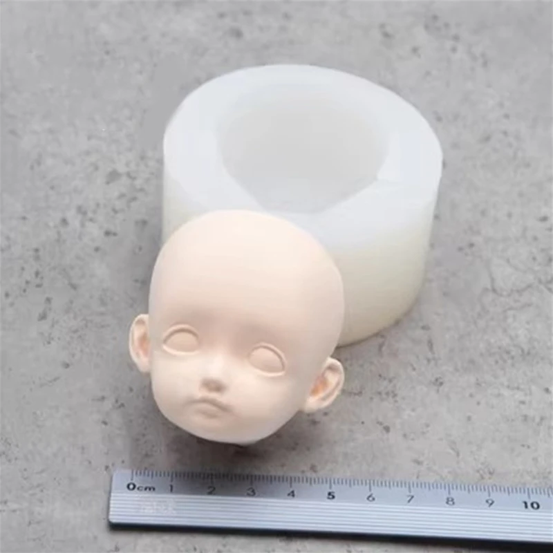 DIY глиняная форма 3D кукла человеческое лицо силиконовая для шоколадных конфет