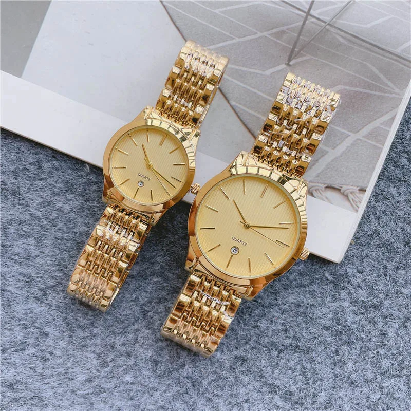 Brand Wrist Watches Luxury Casual Man Women Couple Lover's Style Steel Band Quartz Clock o71 enlarge