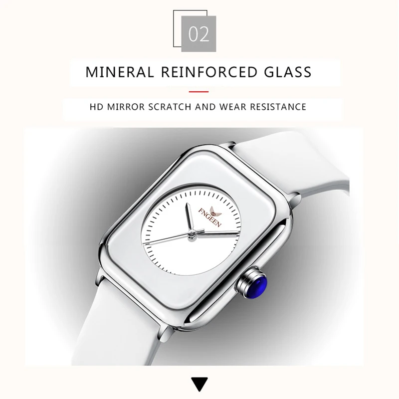 2023 New Hot Selling Simple and Creative Waterproof Square Dial Women's Quartz Watch Girlfriend Leisure Luxury Gift
