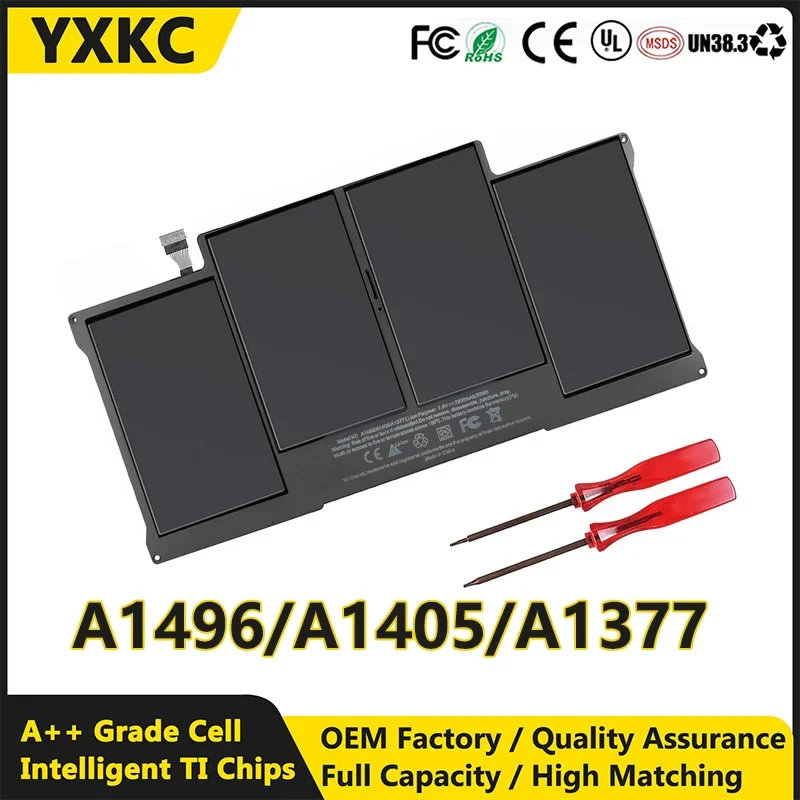 YXKC A1496 A1405 A1377 Аккумулятор для ноутбука Apple MacBook Air 13 дюймов A1466 2013 2014 2015 2017 MD760LL/A MD761CH/A