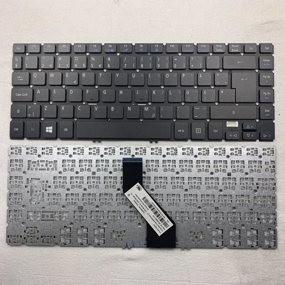 

Nordic Backlit&No Backlit keyboard for ACER Aspire V5-472G V5-432 V5-433 V5-473G 452G V5-472 V5-472G V5-472P V5-472PG ND Layout