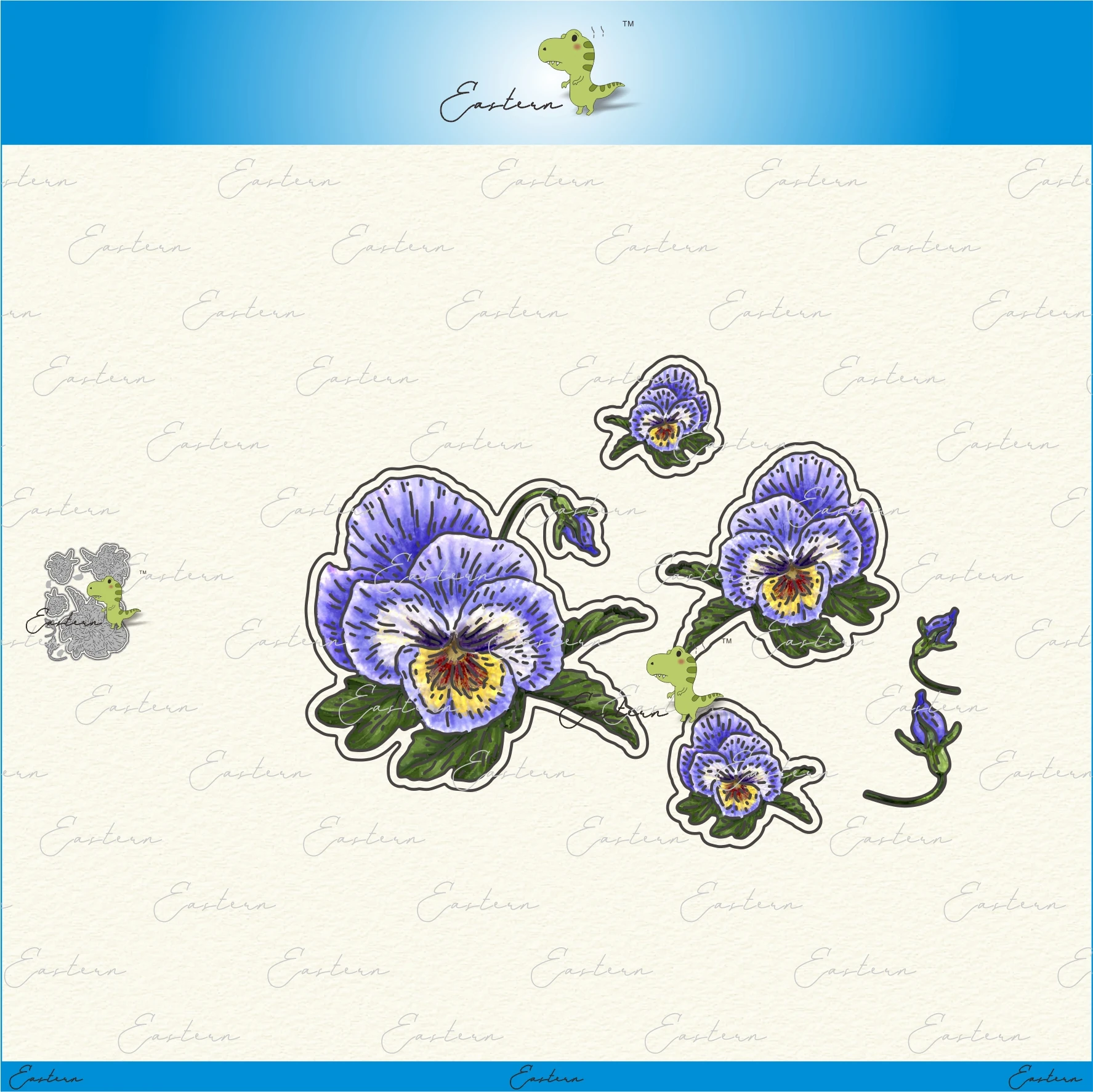 

Spring Pansy metal cutting dies 2022 new DIY molds Scrapbooking Paper Making die cuts crafts Printed Sheet