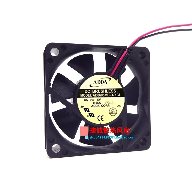 Новый оригинальный AD0605MB-D71GL 5V 0.25A 6015 6CM USB-переключатель питания охлаждающий вентилятор