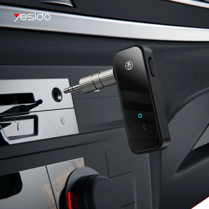 yesido Bluetooth 5.0 Transmitter Receiver 2 in1 Jack Wireless Adapter 3.5mm Audio AUX For Car Music Aux Handsfree |