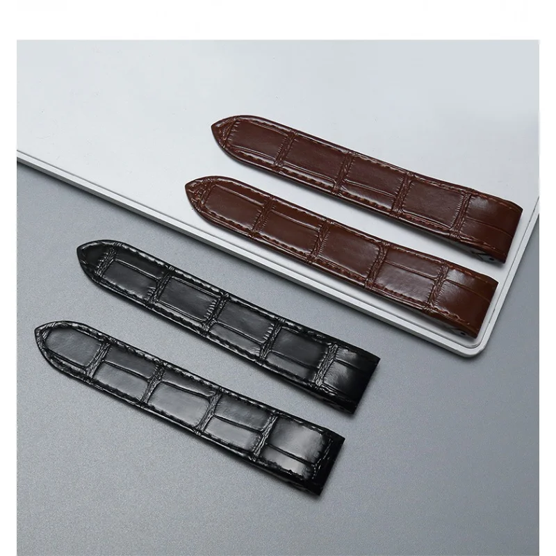 

Genuine Leather Watch Strap for Cartier Santos 100 Tank Men's Strap Sandoz Women's Watchband Accessories 20mm 23mm