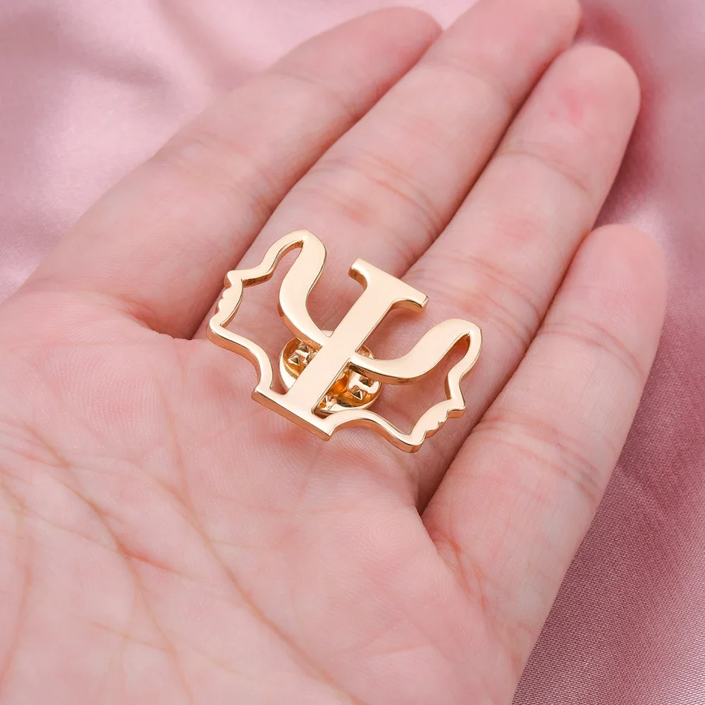 Мини-брошь с психологией Psi булавка медицинская брошь цвета розового золота