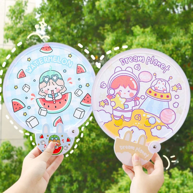 1 Шт. Портативный Складной Ручной Вентилятор Креативный Летний Маленький