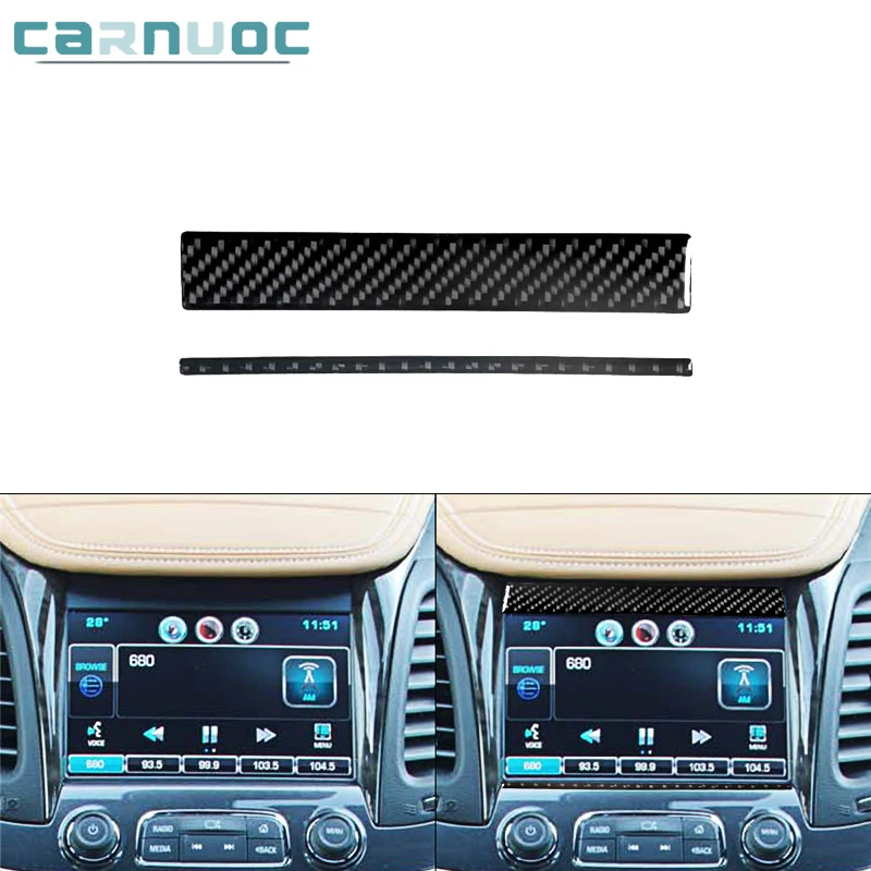 Верхняя Нижняя отделочная полоса навигации наклейки из углеродного волокна для