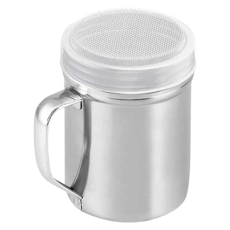 Sugar Shaker Duster Metalowe solniczki do pieprzu z uchwytem Sól i pieprzniczka ze stali nierdzewnej cynamonów gotowania