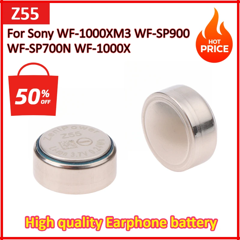 Аккумуляторы Z55 для Sony WF-1000XM3