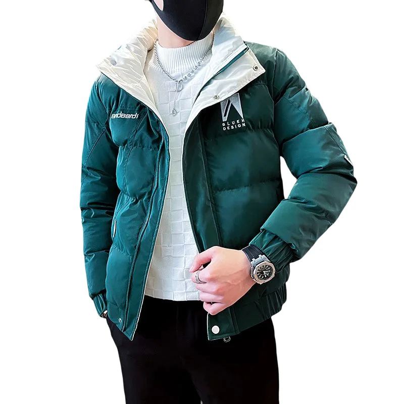 2022 Winter Fashion Short Puffer Parkas Men Casual Slim Thicken Warm Jackets Hiphop Overcoat Social Streetwear Men Clothing 2022