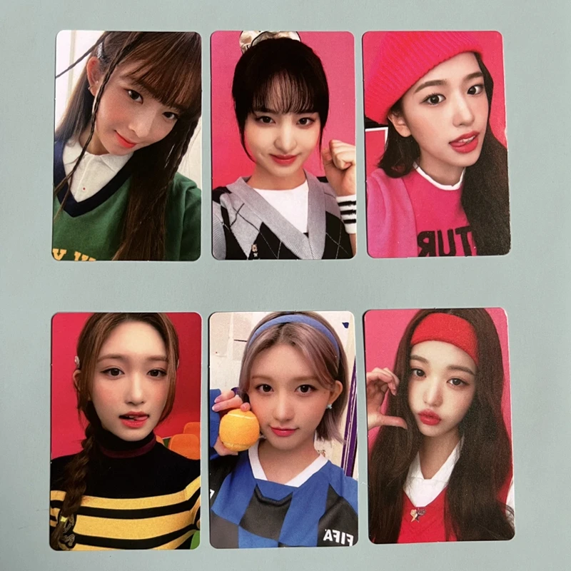 

6PCS/Set KPOP IVE New Album THE PROM QUEENS Collection Photo Cards LIZ Rei Photocard Self Made Postcard LOMO Card for Fans Gift