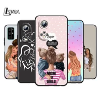 mom dad baby family silicone cover for honor 60 50 se 30 30i 20 20s 20e 9s 9a 9c 30s 7c pro lite black phone case coque