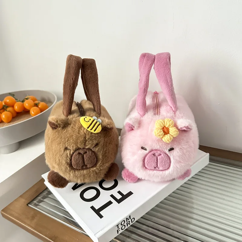 Мультяшная новая сумка для игрушек capiбара ручная переноска Диагональная Сумка