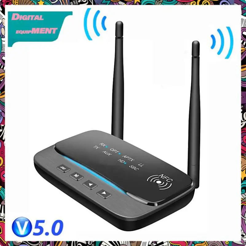 

5.0 Aux Audio Adapter 3.5mm Aux 5.0 Receiver Transmitter High Fidelity Wireless Adapter