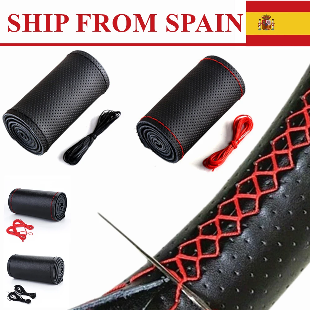 

Чехол-оплетка Универсальный чехол на руль из натуральной кожи Оплетка на руль