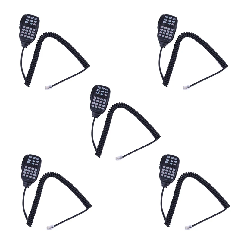 

5X HM-133 Mic Speaker Handheld Shoulder Mic For Icom Radio IC-207H IC-880H IC-2820H IC-E282 HM-133 RJ-45 IC-2725E