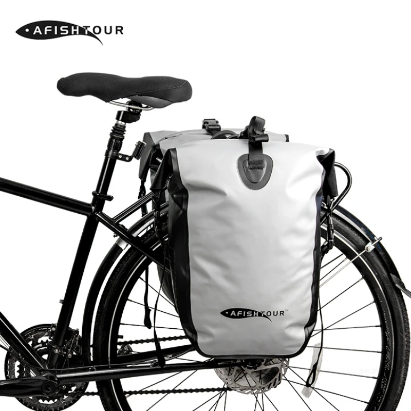 

2022 Outdoor Waterproof Bike Large Capacity Cycling Bag Long Distance Travel Rack Bag Bike Packet Saddle Bag Bike Basket Front
