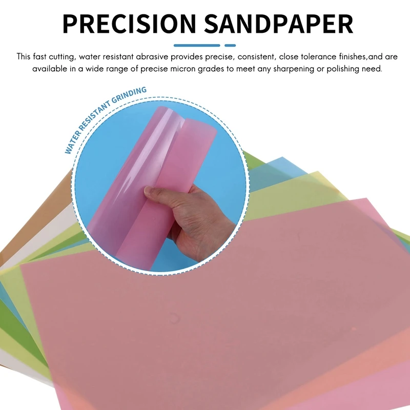 7 шт./компл. прецизионные листы для притирочной пленки полировки наждачной бумаги