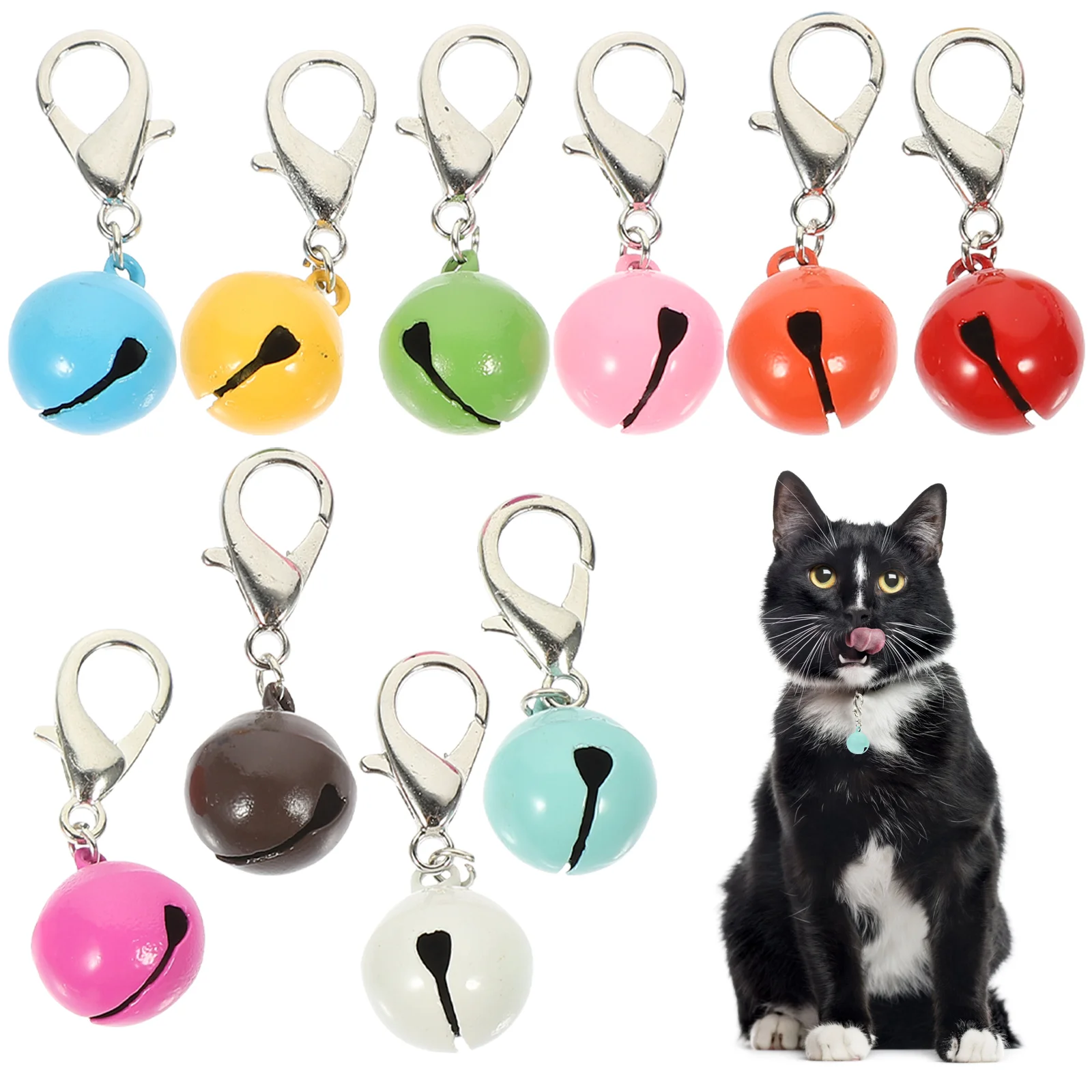 

Bells Collar Pet Bell Cat Dog Charm Pendant Accessories Small Christmas Necklace Training Copper Crafted Supplies Function Multi