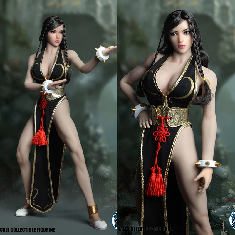 

Super Duck Set016 1/6 Feamle Sexy High Split Battle Suit Goddess Of Fighter Dress Accessories For 12'' Pllb2017-S21B Body Model