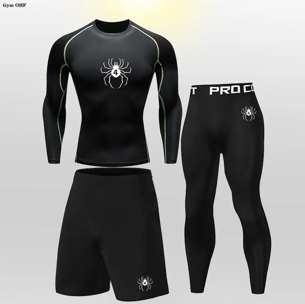 Спортивный костюм для мальчиков тренировок компрессионная рубашка