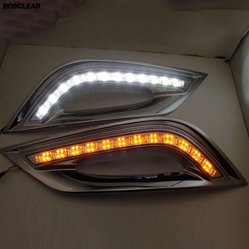 Дневные ходовые огни со светодиодный Ной подсветкой 2 шт. дневсветильник с