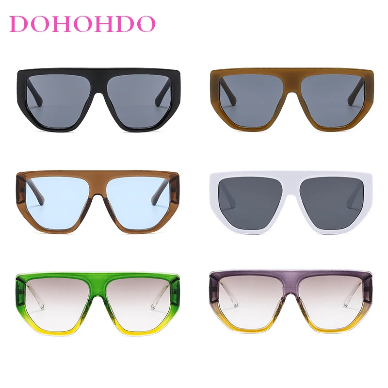 DOHOHDO новые Ins популярные квадратные солнцезащитные очки женские ретро панк