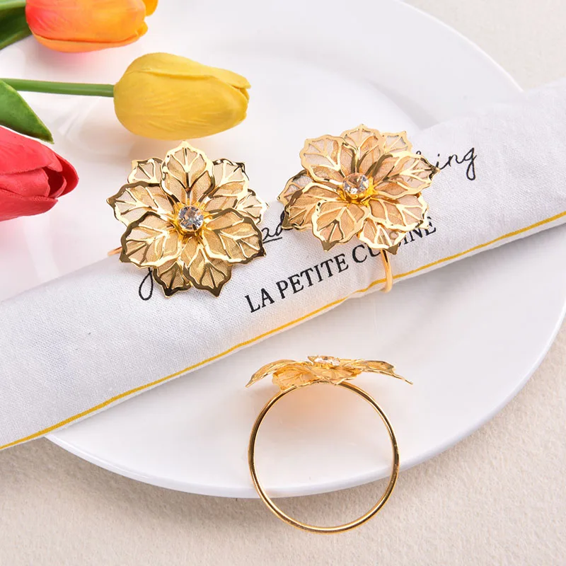 

1 шт., кольца для салфеток из сплава с полым держателем