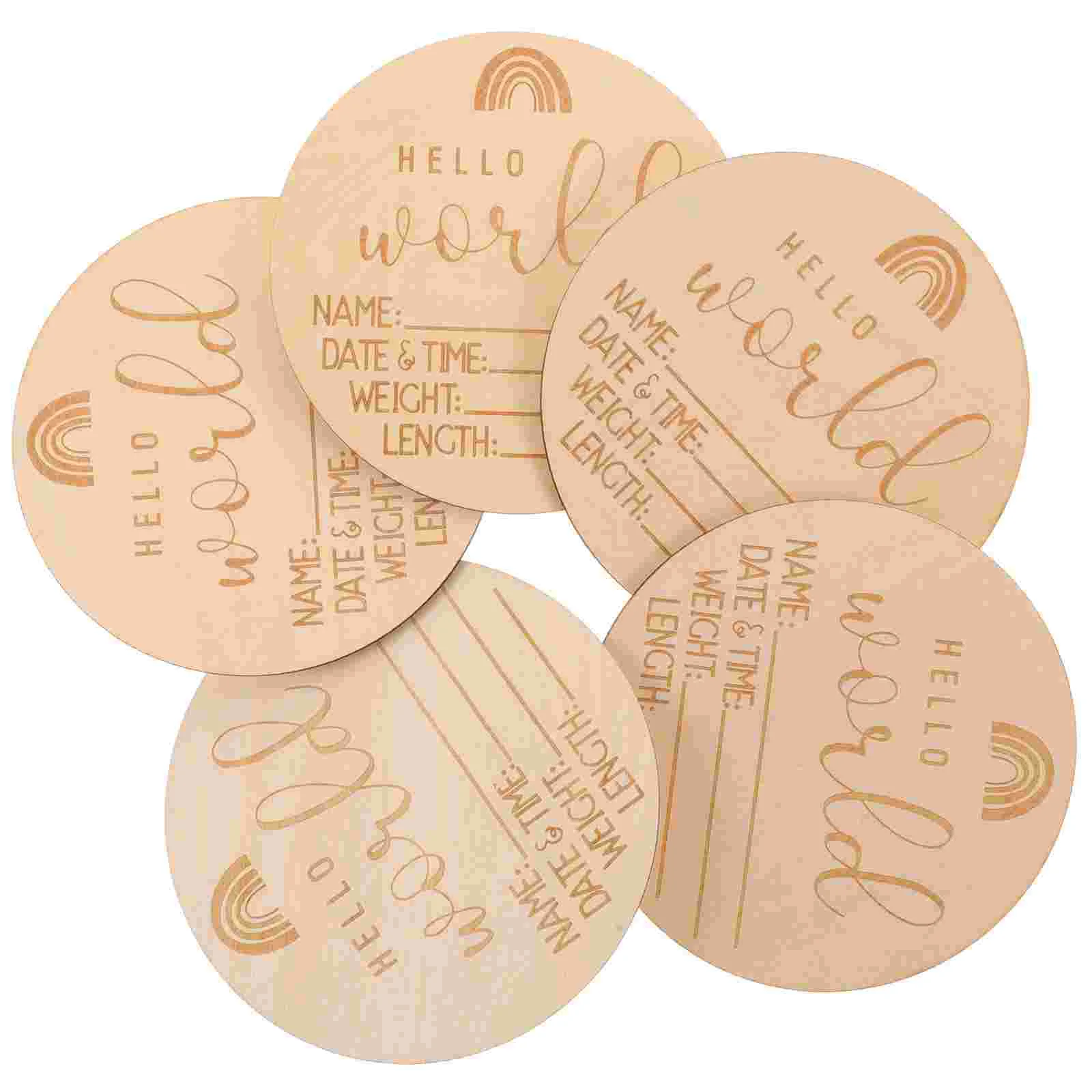 

5 шт., детский Знак «Hello World»