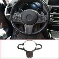 for 2018 2019 bmw 5 6 series gt x3 x4 g01 g02 g30 abs car steering wheel button frame cover sticker car interior accessories