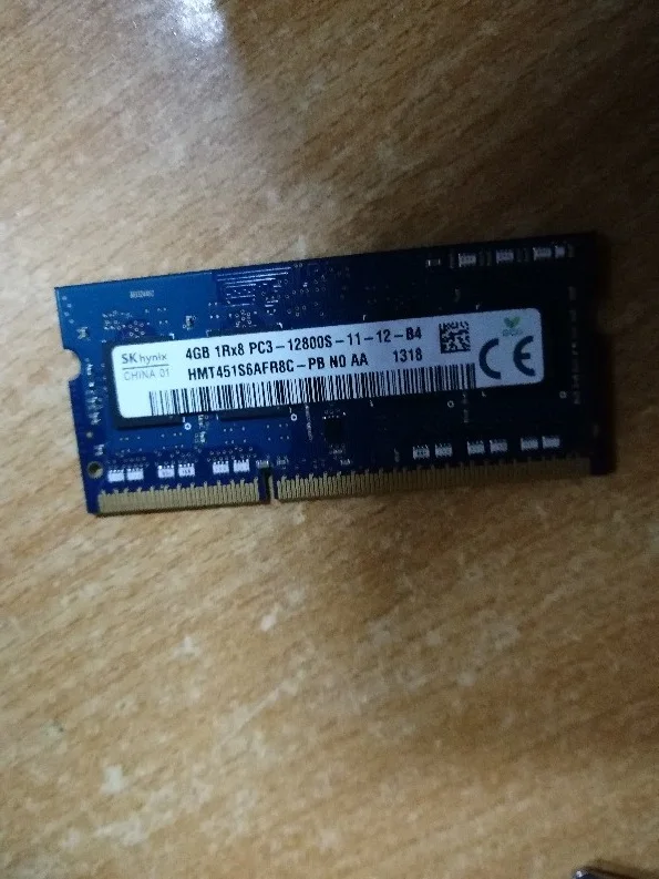 

Память для ноутбука RAM SK hynix 4G 1RX8 PC3-12800S 1,5 V