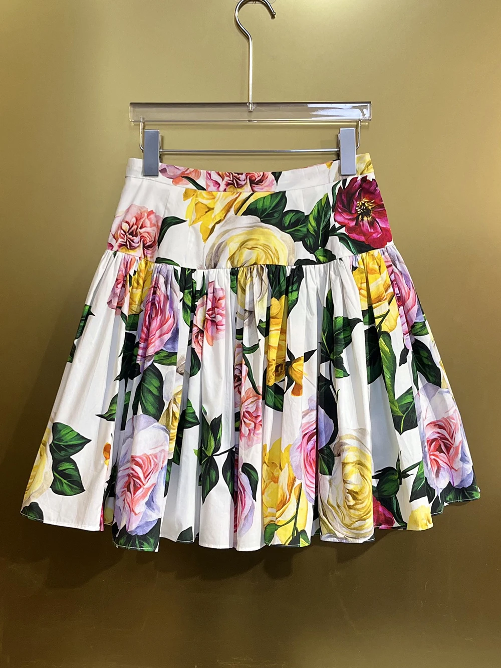 SEQINYY белая юбка из 100% хлопка лето-весна новый модный дизайн женская подиумная